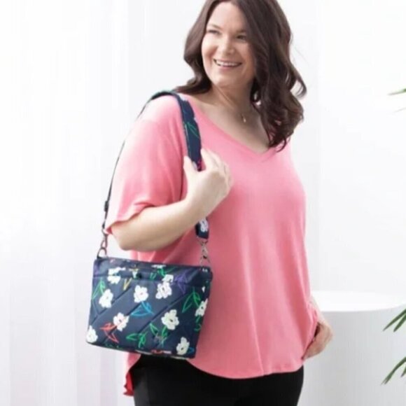 NWT- LUG- FLARE 2 CROSSBODY BAG> Bright Floral ! - Picture 6 of 6